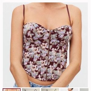 Floral corset top